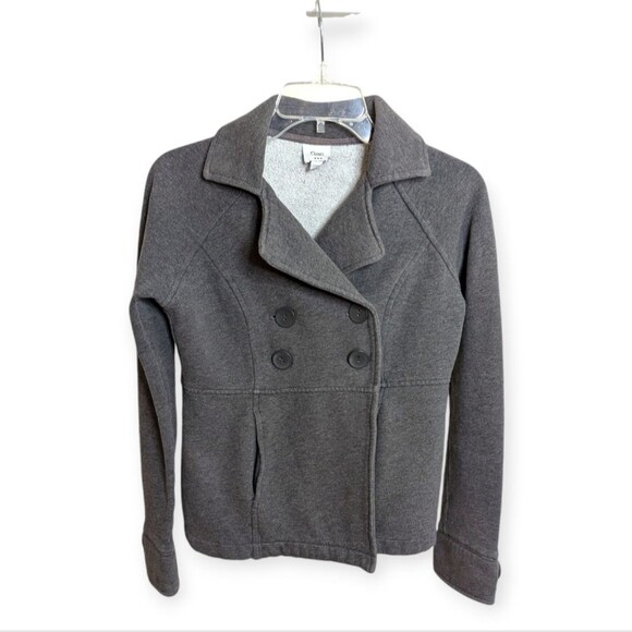 Gap gray sweatshirt short peacoat - Picture 1 of 8